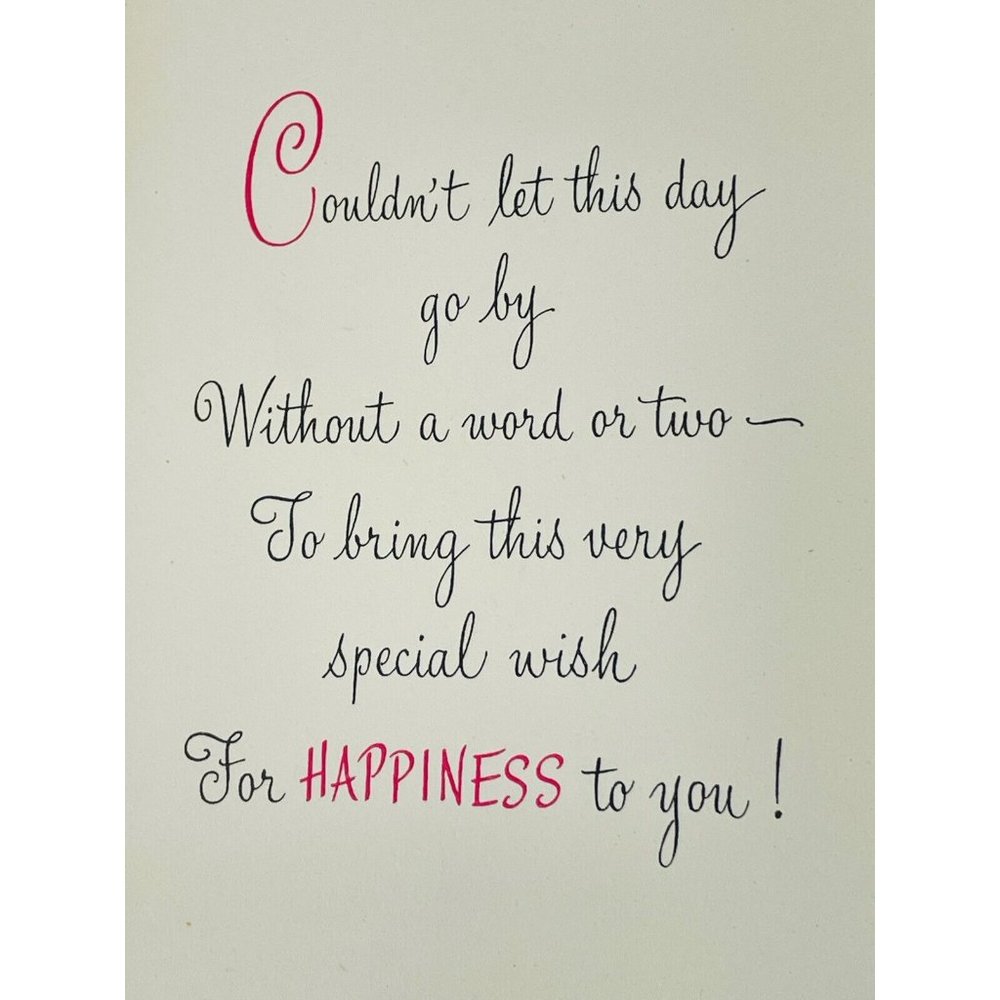 Vintage Greeting Card Hello And Best Wishes Amalgamated Lithographers W Glitter - Picture 4 of 10